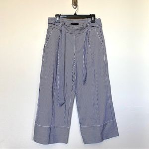 Banana Republic Striped Wide Leg Crop Pant